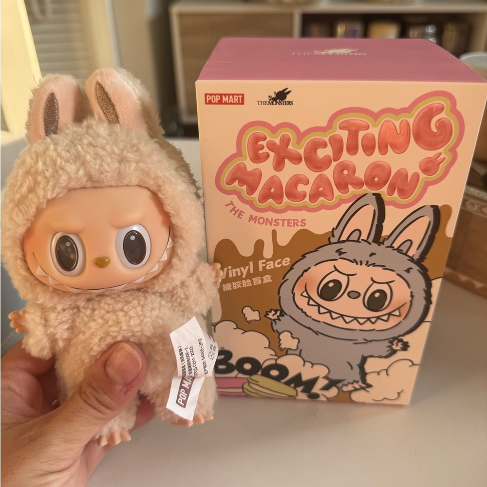 Labubu Pop Mart The Monsters Exciting Macaron Soymilk